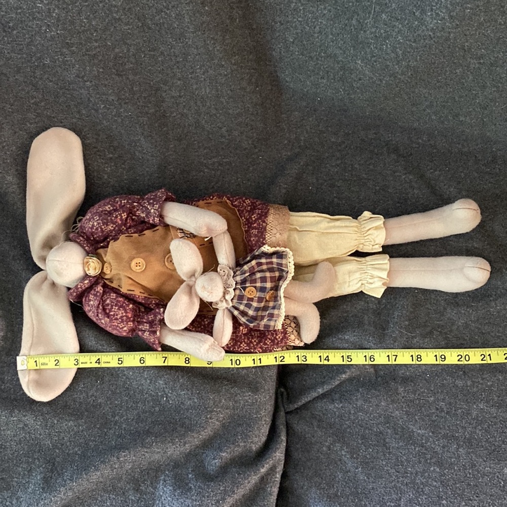 Primitive Rabbit with Bunny Felt Ears Well Made - Picture 7 of 7